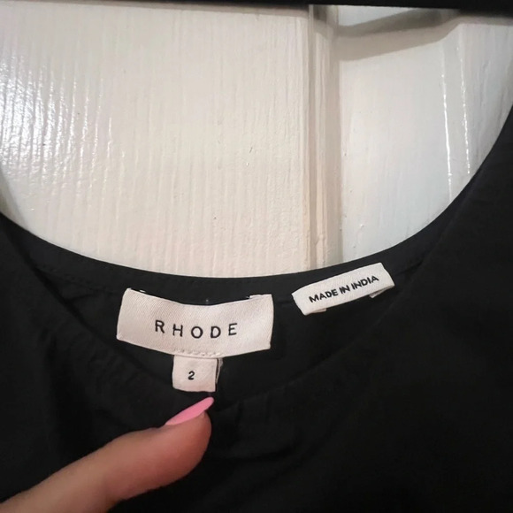 RHODE Black Elsie Dress NWT! - Picture 7 of 9